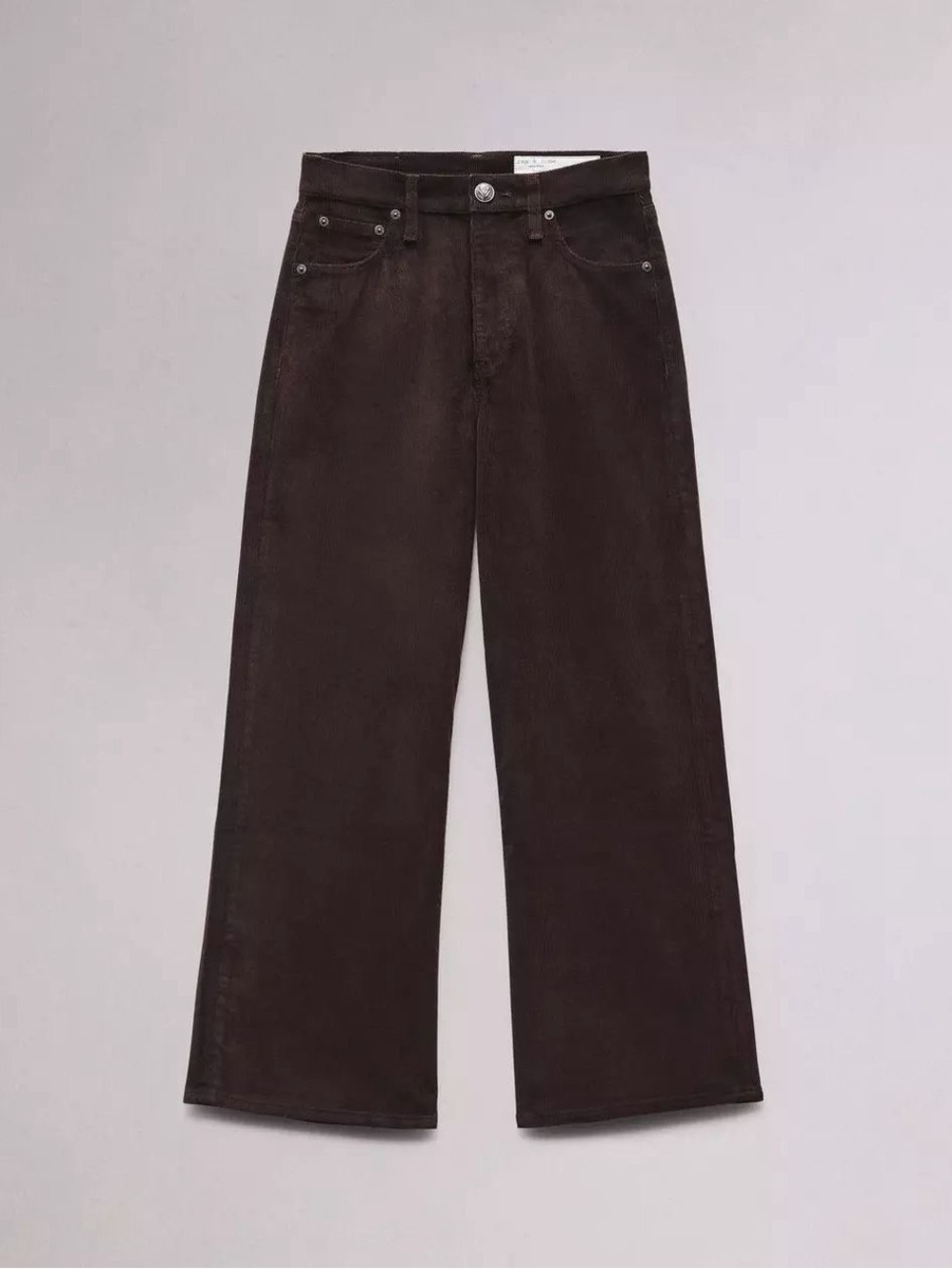 rag & bone Andi Ankle wide-Leg Corduroy Pant in Balsam